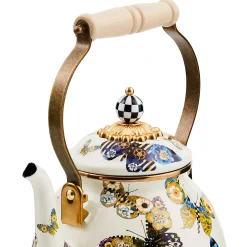 Fall Entertaining|Tea Kettles|MacKenzie-Childs Butterfly 2 Quart Tea Kettle
