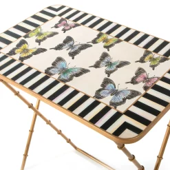 Living Room|Bar Entertaining|MacKenzie-Childs Butterfly Collection Cocktail Trays, Set of 4