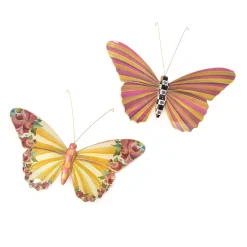 Room Accents|MacKenzie-Childs Butterfly Duo Wall Decor - Garden