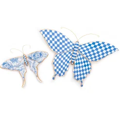 Spring|Room Accents|MacKenzie-Childs Butterfly Duo Wall Decor - Blue