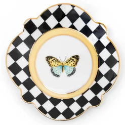 Spring|Dinnerware & Flatware|MacKenzie-Childs Butterfly Toile Bread and Butter Plate