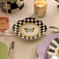 Spring|Dinnerware & Flatware|MacKenzie-Childs Butterfly Toile Bread and Butter Plate
