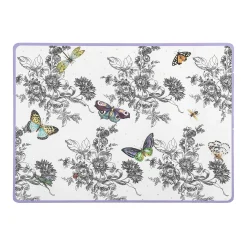 Spring|Table Accessories|MacKenzie-Childs Butterfly Toile Cork Back Placemats, Set of 4