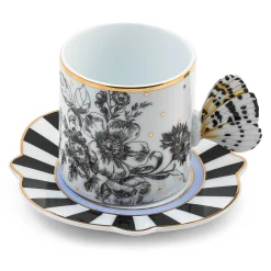Spring|The Coffee Shop|MacKenzie-Childs Butterfly Toile Mug  Saucer Set
