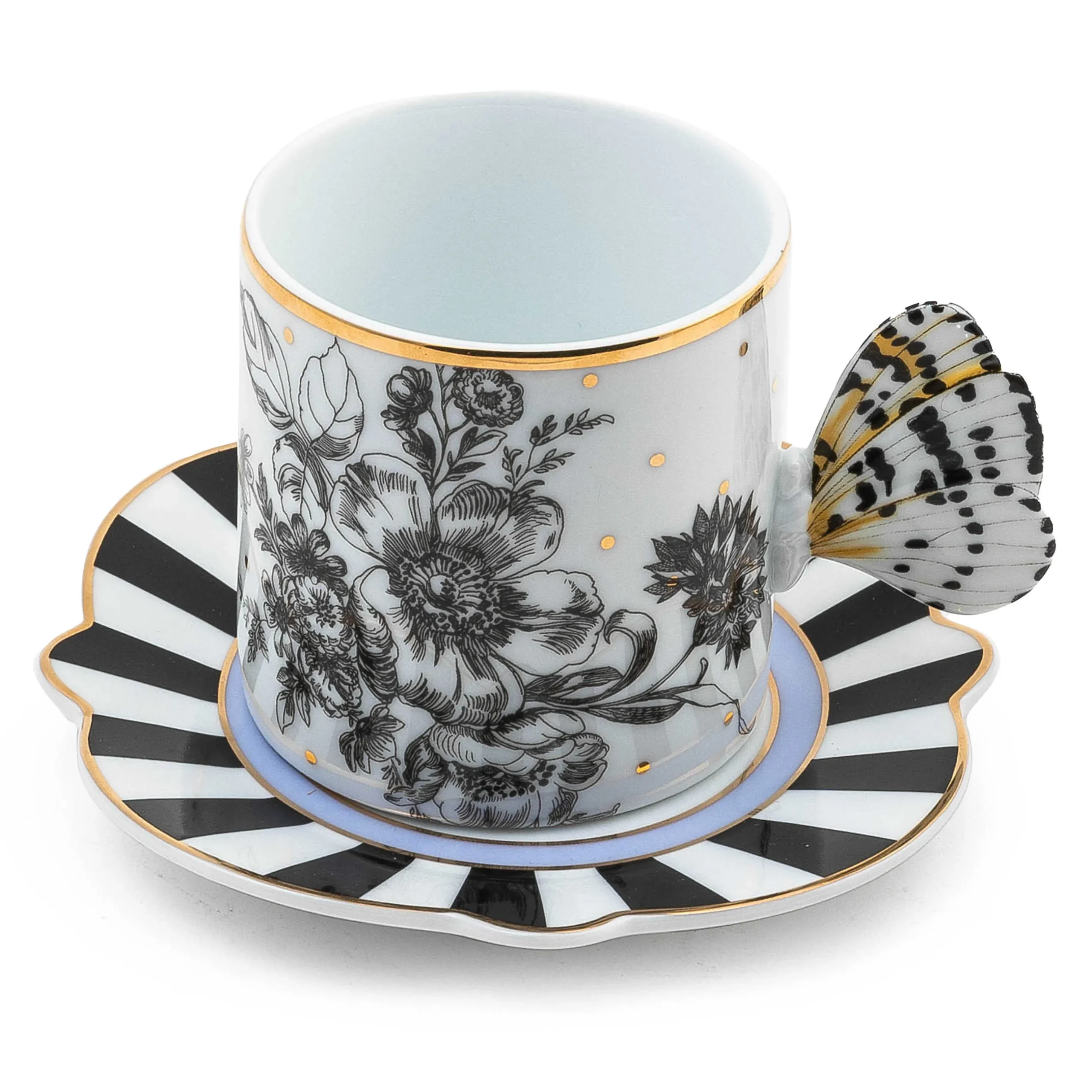 Spring|The Coffee Shop|MacKenzie-Childs Butterfly Toile Mug Saucer Set