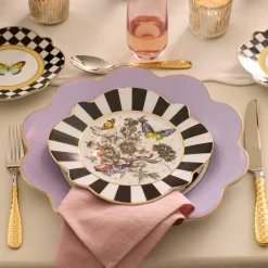 Spring|Dinnerware & Flatware|MacKenzie-Childs Butterfly Toile Salad Plate