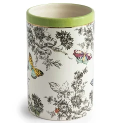 Spring|Room Accents|MacKenzie-Childs Butterfly Toile Short Vase