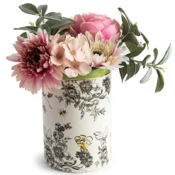 Spring|Room Accents|MacKenzie-Childs Butterfly Toile Short Vase