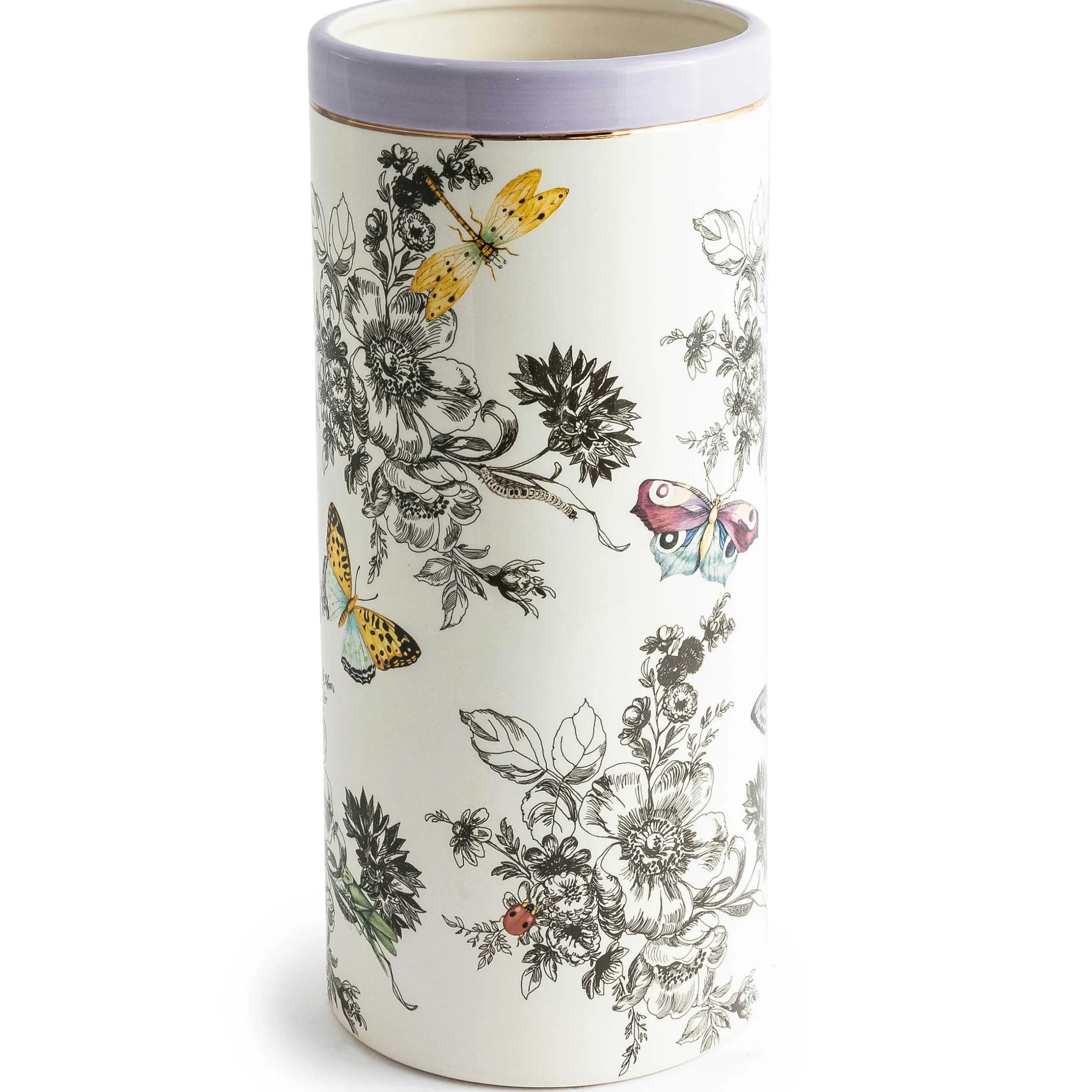 Spring|Room Accents|MacKenzie-Childs Butterfly Toile Tall Vase