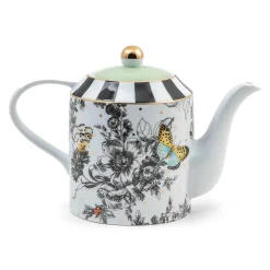 Spring|Serveware|MacKenzie-Childs Butterfly Toile Teapot
