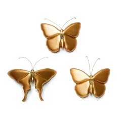 Room Accents|MacKenzie-Childs Butterfly Trio Wall Decor - Pond