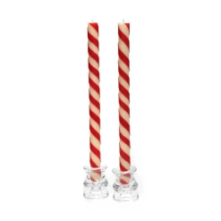 Holiday|Candles & Fragrances|MacKenzie-Childs Candy Cane Dinner Candles, Set of 2