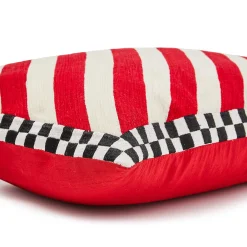 Pillows, Throws, & Cushions|MacKenzie-Childs Candy Stripe  Checks Lumbar Pillow
