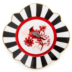 Holiday|Dinnerware & Flatware|MacKenzie-Childs Cardinal Toile Bread Butter Plate