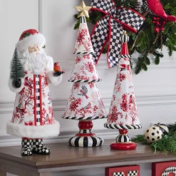 Holiday|Room Accents|MacKenzie-Childs Cardinal Toile Santa with Cardinal