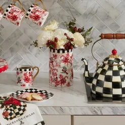 Room Accents|MacKenzie-Childs Cardinal Toile Short Vase