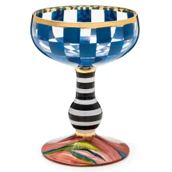 Drinkware|Bar Entertaining|MacKenzie-Childs Carnival Royal Coupe Glass