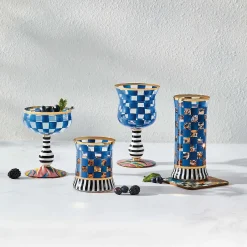 Drinkware|Bar Entertaining|MacKenzie-Childs Carnival Royal Coupe Glass