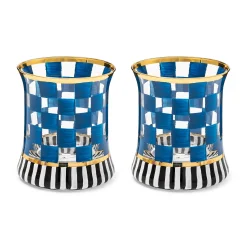 Drinkware|Bar Entertaining|MacKenzie-Childs Carnival Royal Tumbler Glass, Set of 2