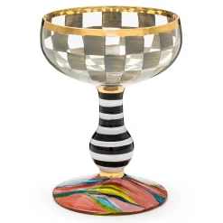 Drinkware|Bar Entertaining|MacKenzie-Childs Carnival Sterling Coupe Glass