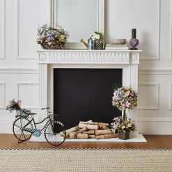 Candles & Fragrances|Table Accessories|MacKenzie-Childs Check 6 Black Pillar Candle
