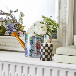 The Halloween Shop|Candles & Fragrances|MacKenzie-Childs Check 4 Black Pillar Candle
