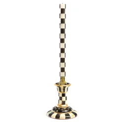 Candles & Fragrances|Table Accessories|MacKenzie-Childs Check Black  Ivory Dinner Candles, Set of 2