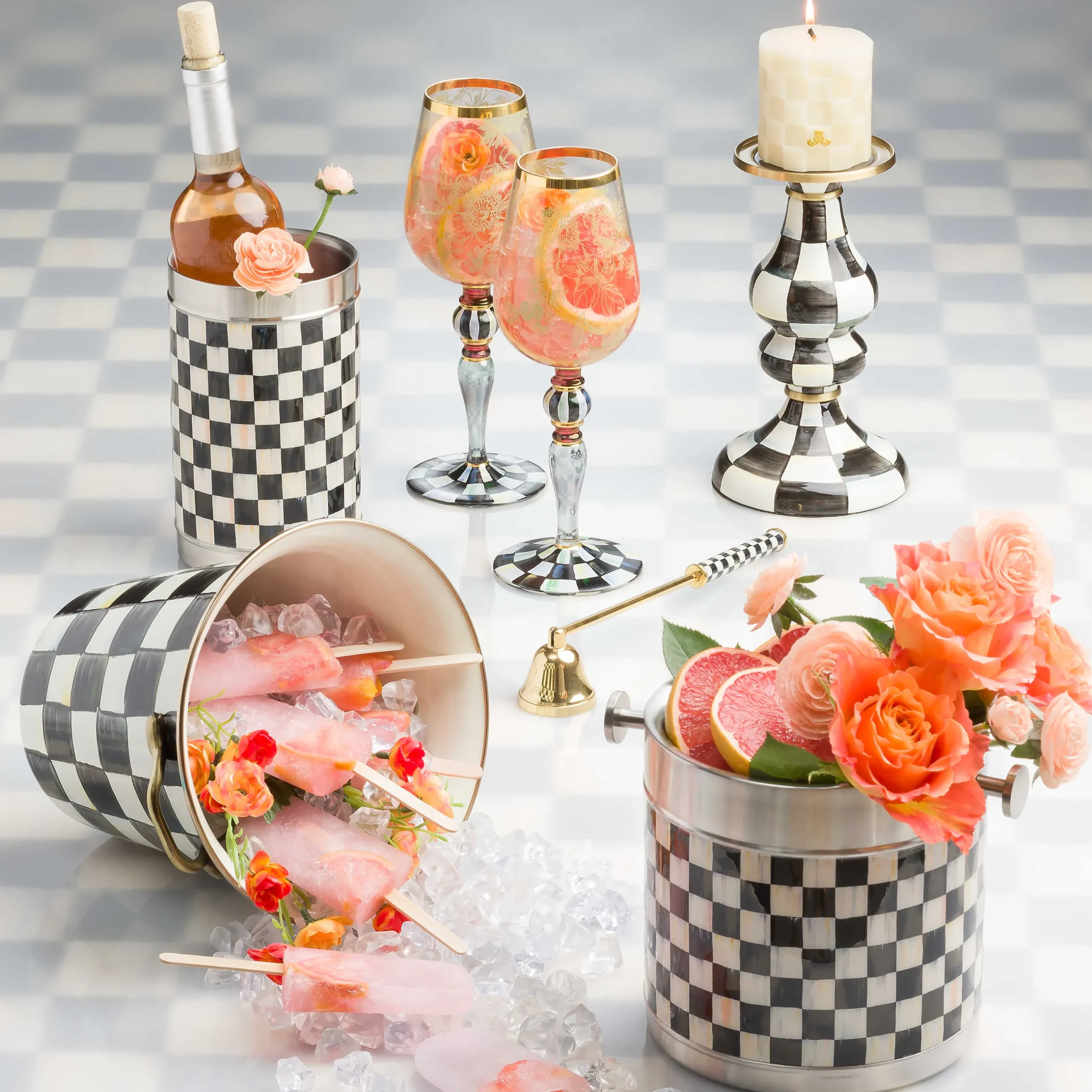 Candles & Fragrances|Table Accessories|MacKenzie-Childs Check Candle Snuffer