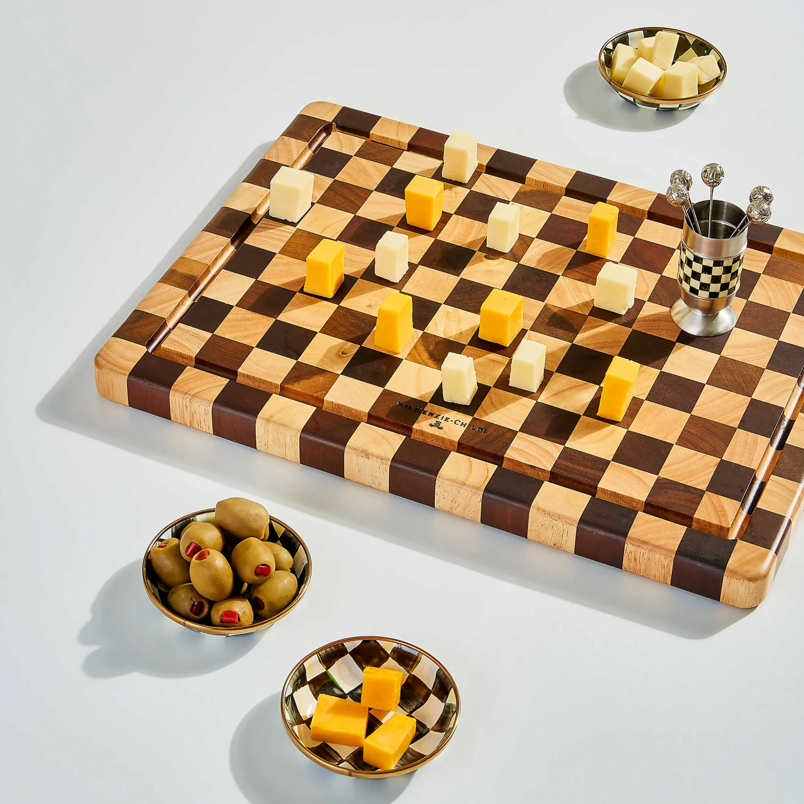 Fall Entertaining|Kitchen Utensils & Tools|MacKenzie-Childs Check Carving Board