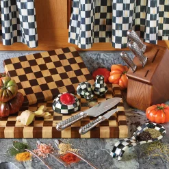 Kitchen Utensils & Tools|Bar Entertaining|MacKenzie-Childs Check Chop Board