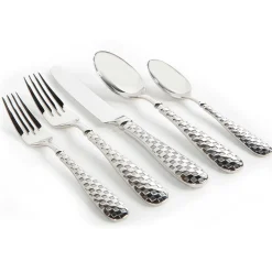Fall Entertaining|Dinnerware & Flatware|MacKenzie-Childs Check Flatware 5-Piece Place Setting