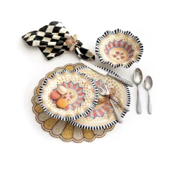 Fall Entertaining|Dinnerware & Flatware|MacKenzie-Childs Check Flatware 5-Piece Place Setting