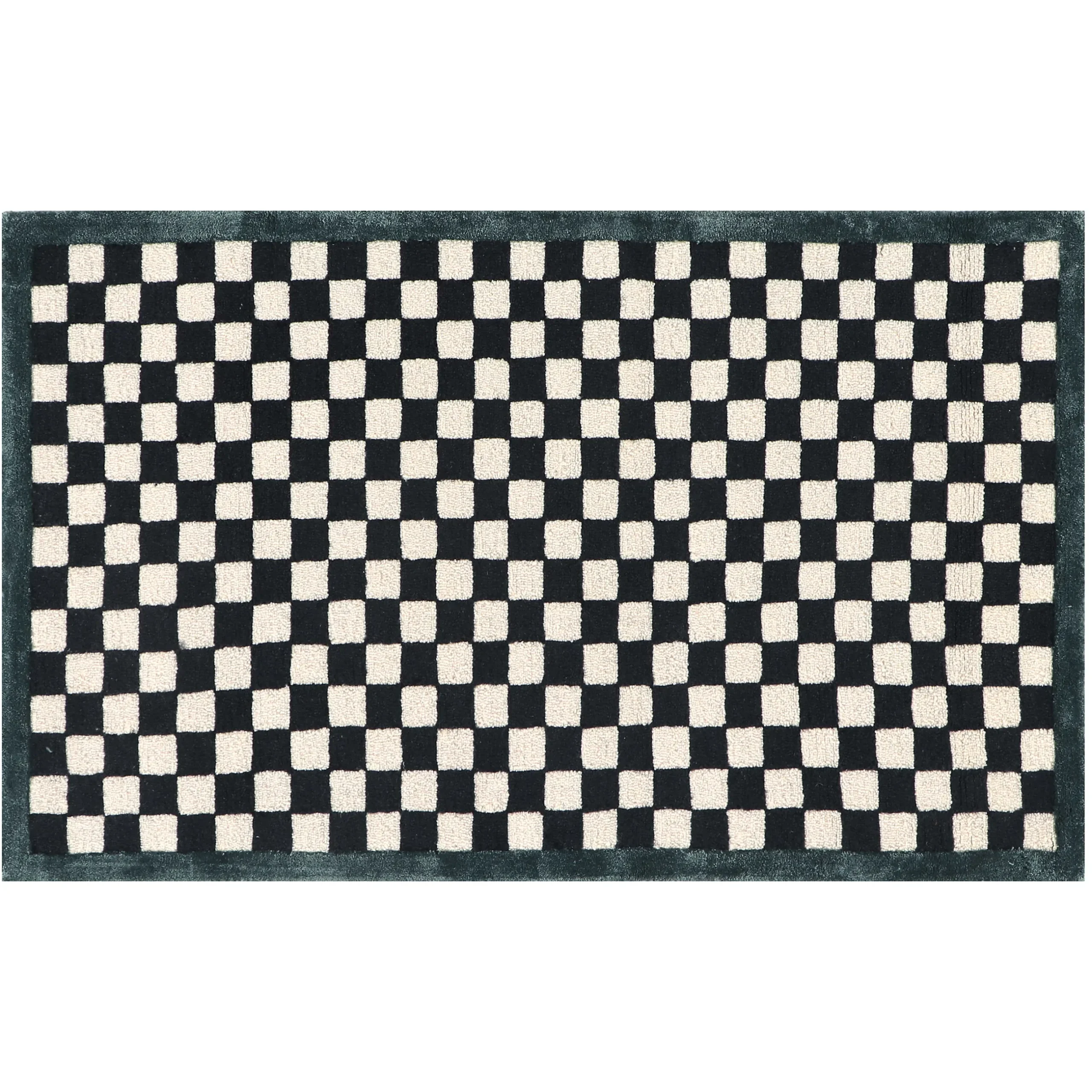 Rugs|MacKenzie-Childs Check It Out Emerald 2'3 x 3'9 Rug
