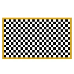 Rugs|MacKenzie-Childs Check It Out Gold 2'3'' x 3' 9 Rug
