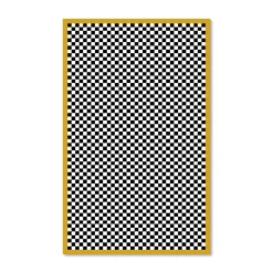 Rugs|MacKenzie-Childs Check It Out Gold 5' x 8' Rug