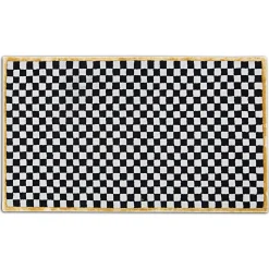 Rugs|MacKenzie-Childs Check It Out Gold 3' x 5' Rug
