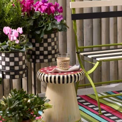 Spring|Greenery & Florals|MacKenzie-Childs Check It Out Planters, Set of 2