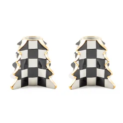 Holiday|Candles & Fragrances|MacKenzie-Childs Check Tree Candle Holders, Set of 2