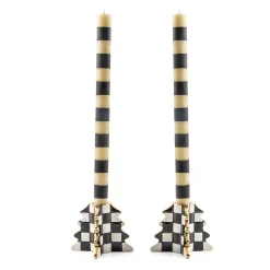 Holiday|Candles & Fragrances|MacKenzie-Childs Check Tree Candle Holders, Set of 2