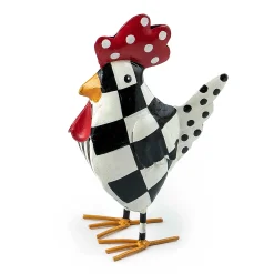 Outdoor|Room Accents|MacKenzie-Childs Checkerdot Rooster - Medium