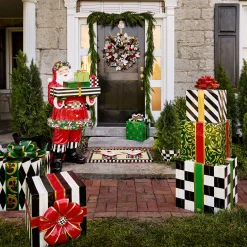 Holiday|Greenery & Florals|MacKenzie-Childs Checkmate Christmas Wreath