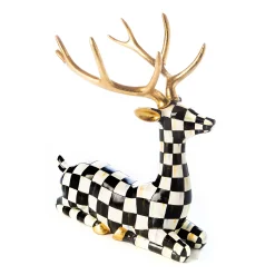 Holiday|Room Accents|MacKenzie-Childs Checkmate Sitting Deer