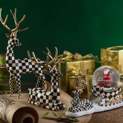 Holiday|Room Accents|MacKenzie-Childs Checkmate Sitting Deer