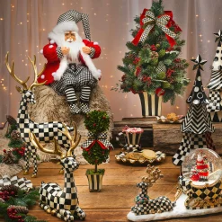 Holiday|Room Accents|MacKenzie-Childs Checkmate Standing Deer