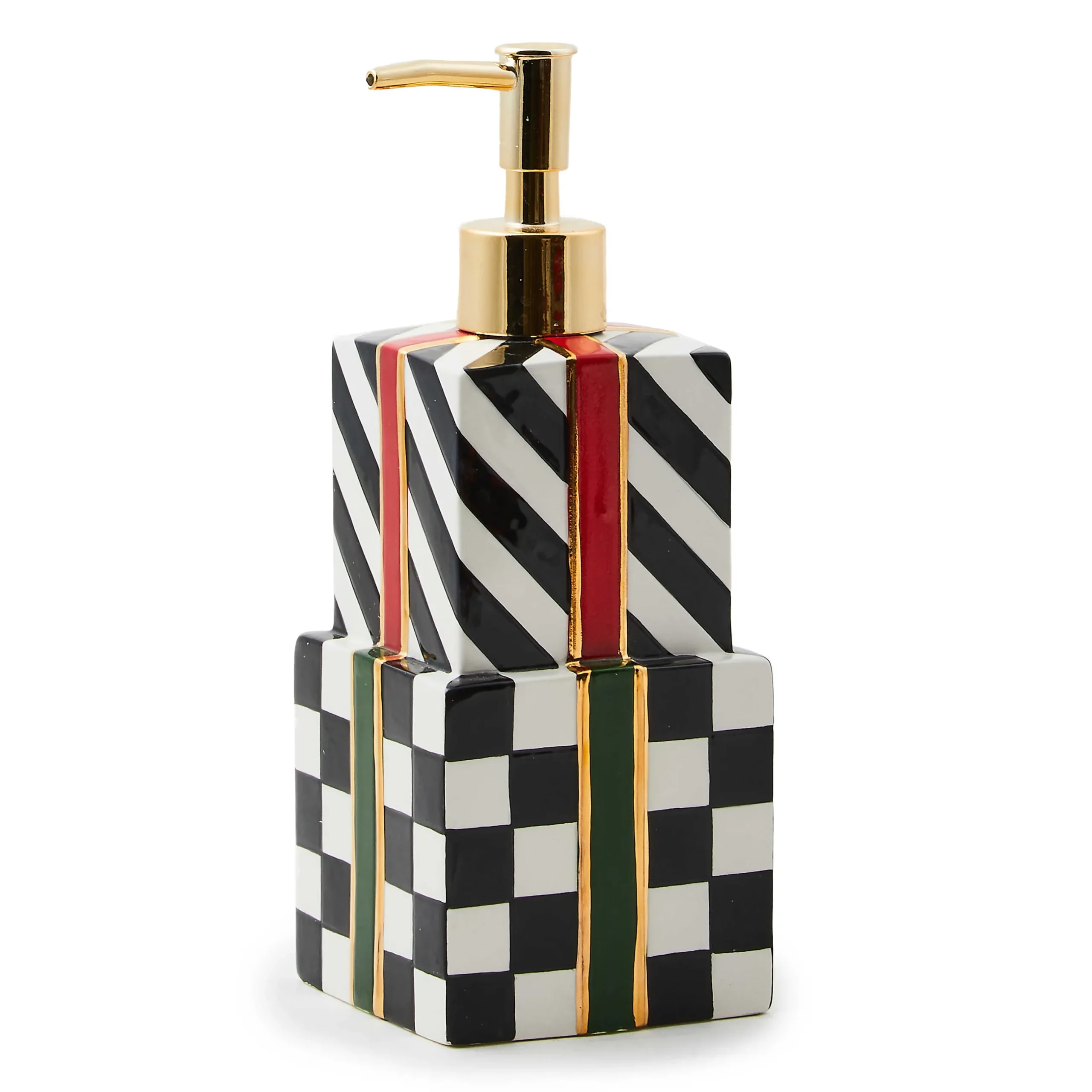 Bath & Bath Accessories|Room Accents|MacKenzie-Childs Christmas Gift Soap Dispenser