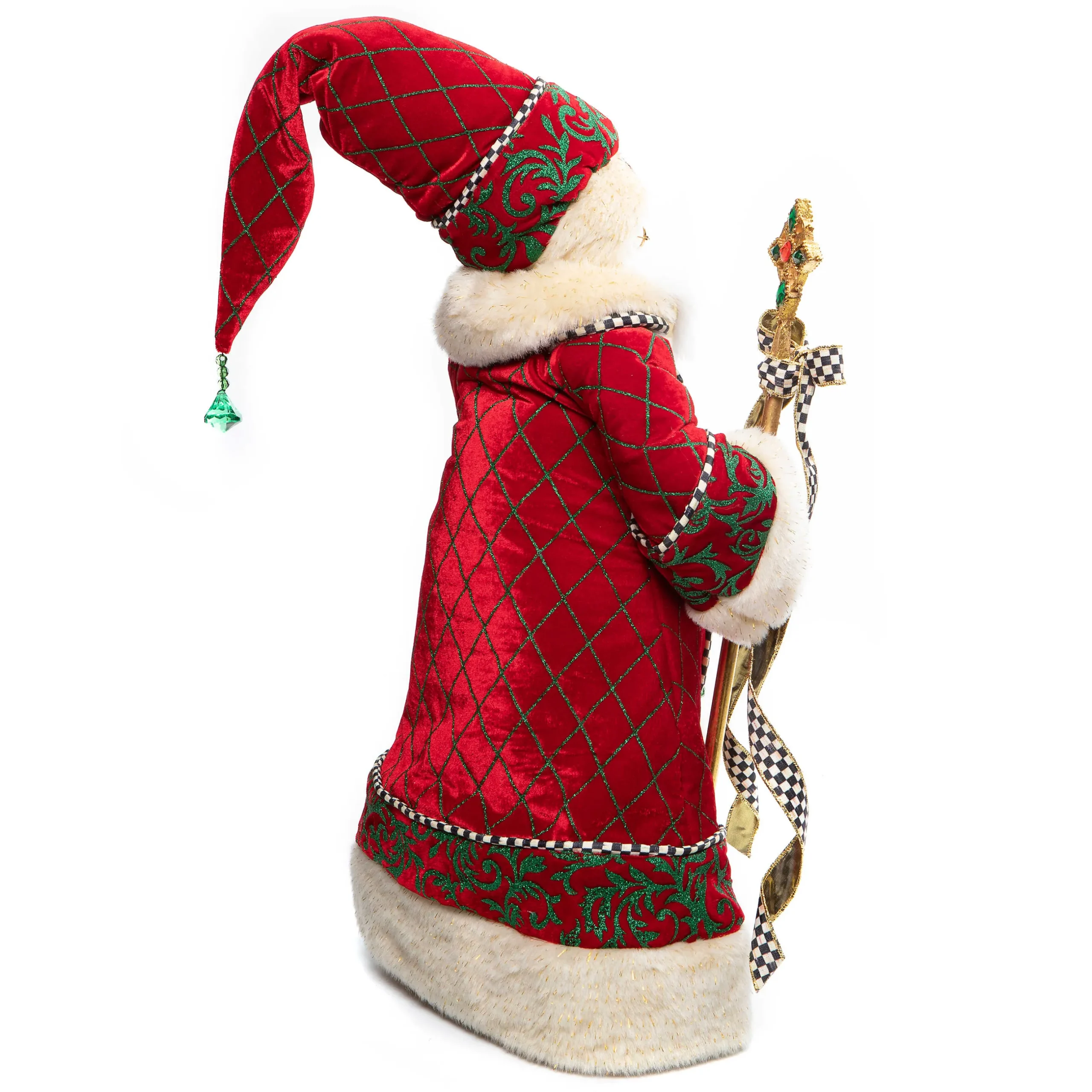 Holiday|Room Accents|MacKenzie-Childs Christmas Magic Santa With Staff