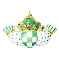 Holiday|MacKenzie-Childs Claddagh Glass Ornament