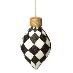 Holiday|Decor Sets|MacKenzie-Childs Classic Courtly Glass Ornaments, Set of 4