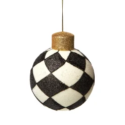 Holiday|Decor Sets|MacKenzie-Childs Classic Courtly Glass Ornaments, Set of 4