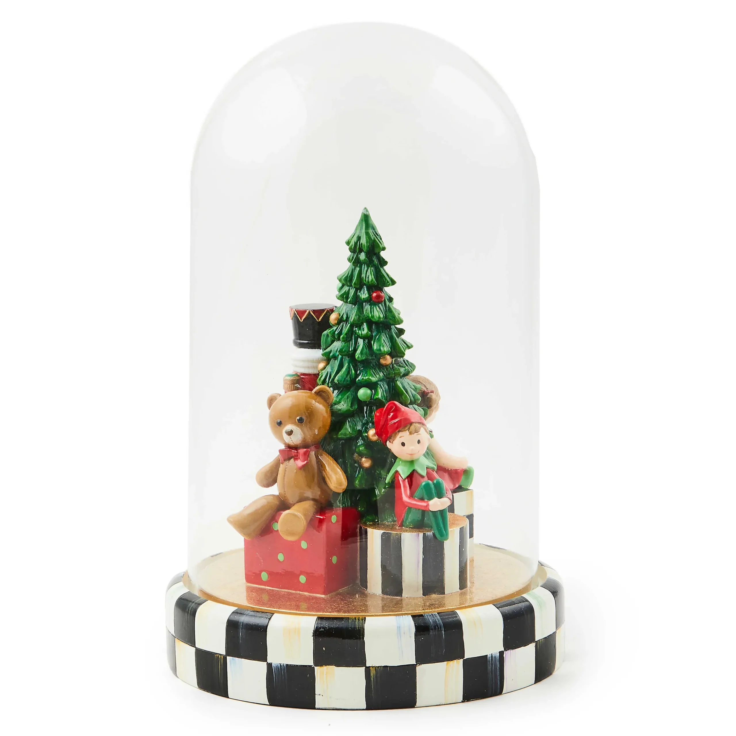 Holiday|Room Accents|MacKenzie-Childs Classic Courtly Illuminated Nutcracker Cloche